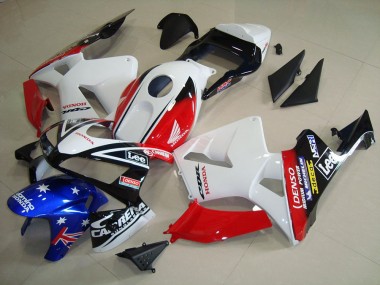 Carénage CBR 600 RR 03-04 - Blanc Noir Rouge Lee