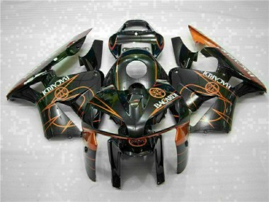 Carénage CBR 600 RR 05-06 - Noir Orange BACARDI