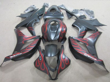Carénage CBR 600 RR 07-08 - Noir avec Rouge Flamme