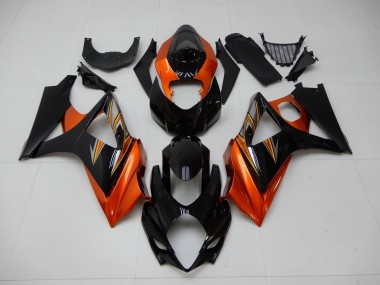 Carénage GSXR 1000 K7 07-08 - Orange Noir