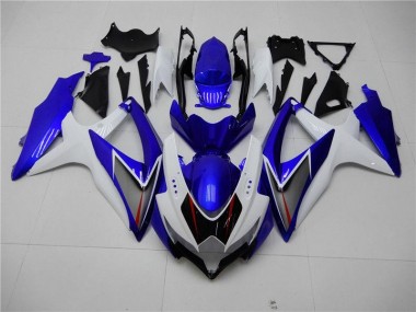 Carénage GSXR 600 / 750 K8 08-10 - Blanc Bleu