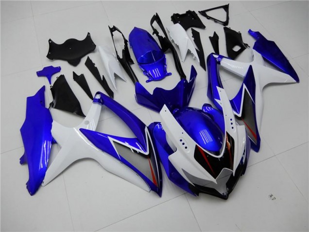 Carénage GSXR 600 / 750 K8 08-10 - Blanc Bleu