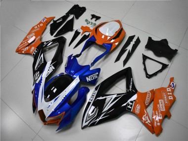 Carénage GSXR 600 / 750 K8 08-10 - Bleu Orange