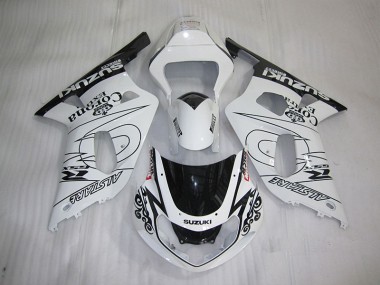 Carénage GSXR 600 K1 K2 K3 01-03 - Blanc Noir Corona Extra