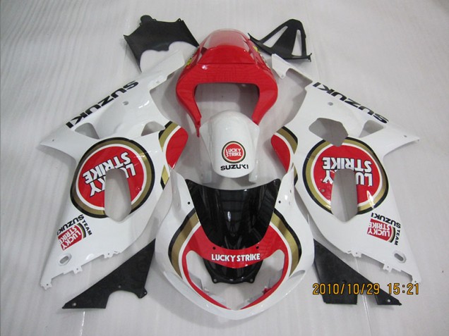 Carénage GSXR 600 K1 K2 K3 01-03 - Rouge Blanc Lucky Strike