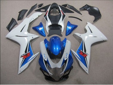 Carénage GSXR 600 K11 11-24 - Blanc Bleu