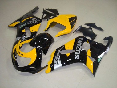 Carénage GSXR 750 K1 K2 K3 01-03 - Jaune Noir