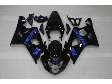 Carénage GSXR 750 K4 04-05 - Noir Bleu Décalque