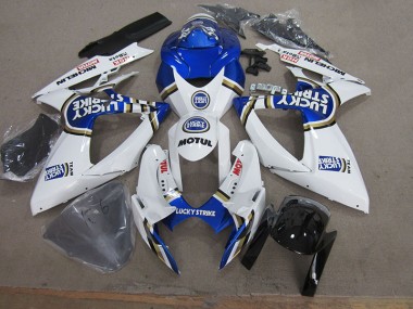 Carénage GSXR 750 K6 06-07 - Bleu Blanc Lucky Strike Motul