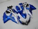 Carénages GSXR 600 / 750 K8 08-10 - Blanc Bleu