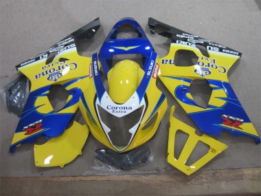 Carénages GSXR 600 K4 04-05 - Jaune Bleu Corona Extra