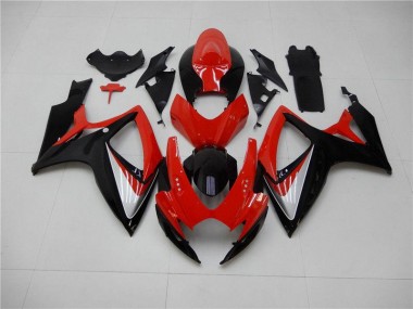 Kit Carénages GSXR 600 / 750 K6 06-07 - Rouge Noir