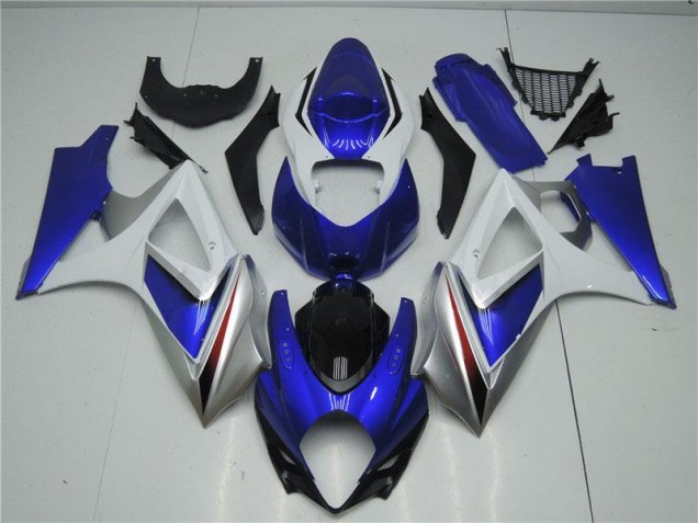 Kit Carénages & Plastique GSXR 1000 K7 07-08 - Bleu Blanc