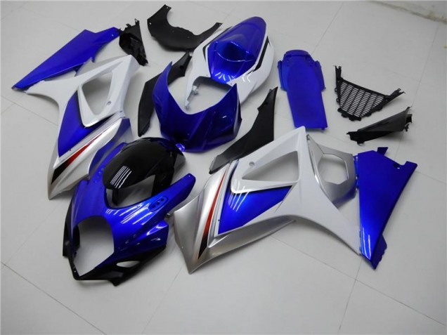 Kit Carénages & Plastique GSXR 1000 K7 07-08 - Bleu Blanc